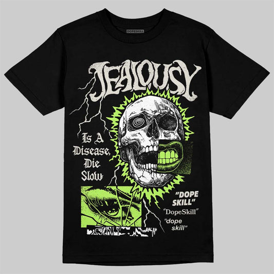 Foamposite One "Phantom/Barely Volt" DopeSkill T-Shirt Jealousy Graphic Streetwear - Black