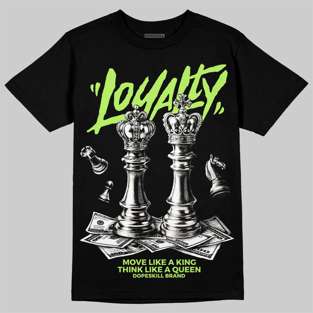Foamposite One "Phantom/Barely Volt" DopeSkill T-Shirt Loyalty Graphic Streetwear - Black