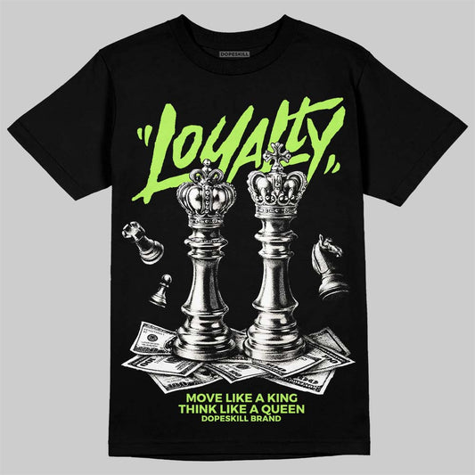 Foamposite One "Phantom/Barely Volt" DopeSkill T-Shirt Loyalty Graphic Streetwear - Black