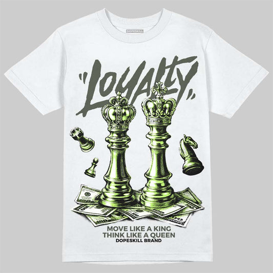 Foamposite One "Phantom/Barely Volt" DopeSkill T-Shirt Loyalty Graphic Streetwear - White