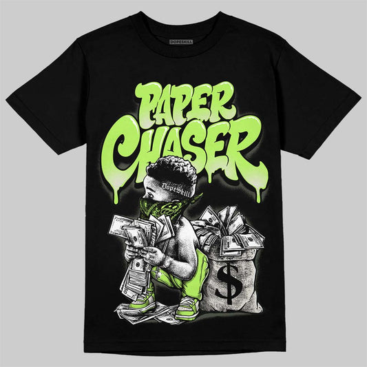 Foamposite One "Phantom/Barely Volt" DopeSkill T-Shirt Paper Chaser Boy Graphic Streetwear - Black