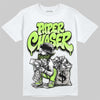 Foamposite One "Phantom/Barely Volt" DopeSkill T-Shirt Paper Chaser Boy Graphic Streetwear - White