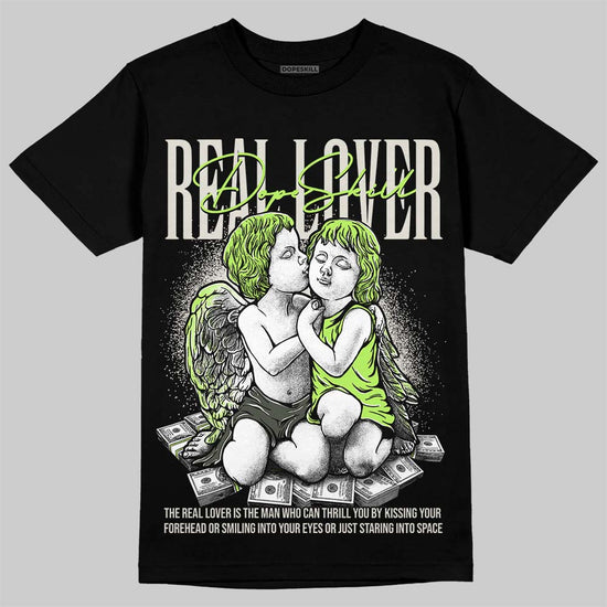 Foamposite One "Phantom/Barely Volt" DopeSkill T-Shirt Real Lover Graphic Streetwear - Black