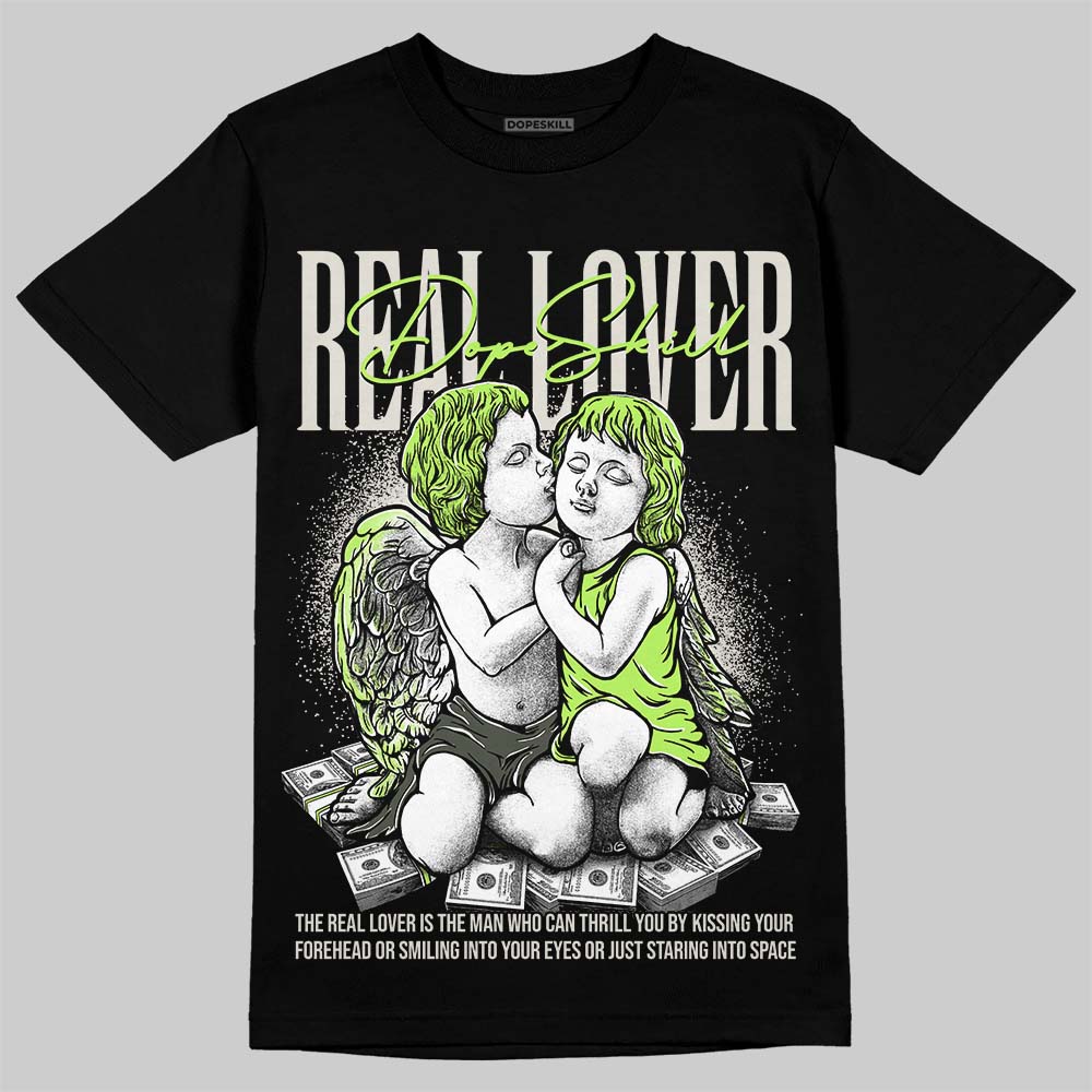 Foamposite One "Phantom/Barely Volt" DopeSkill T-Shirt Real Lover Graphic Streetwear - Black