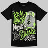 Foamposite One "Phantom/Barely Volt" DopeSkill T-Shirt Real Ones Move In Silence Graphic Streetwear - Black