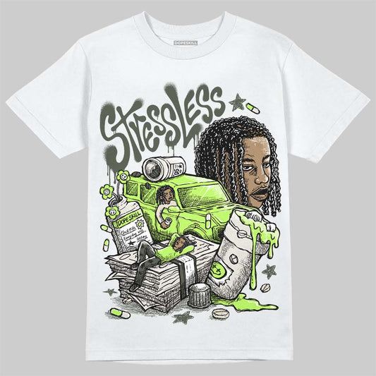 Foamposite One "Phantom/Barely Volt" DopeSkill T-Shirt Stressless Graphic Streetwear - White