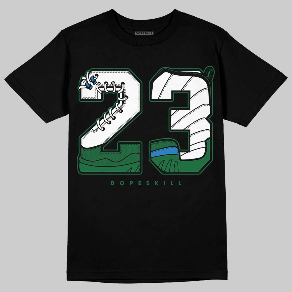 Jordan 12 Bucks DopeSkill T-Shirt 23 with 12s Pattern Graphic Streetwear - Black