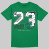 Jordan 12 Bucks DopeSkill T-Shirt 23 with 12s Pattern Graphic Streetwear - Irish Green
