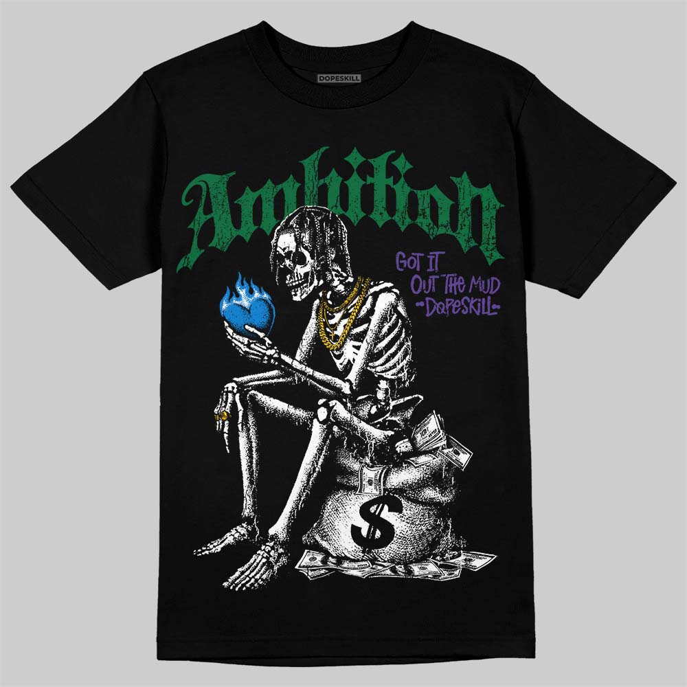Jordan 12 Bucks DopeSkill T-Shirt Ambition Graphic Streetwear - Black