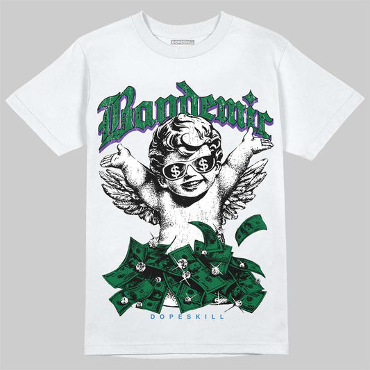 Jordan 12 Bucks DopeSkill T-Shirt Bandemic Graphic Streetwear - WHite