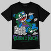 Jordan 12 Bucks DopeSkill T-Shirt Born To Be Rich Graphic Streetwear - Black