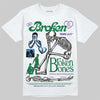 Jordan 12 Bucks DopeSkill T-Shirt Broken Bones Graphic Streetwear - White