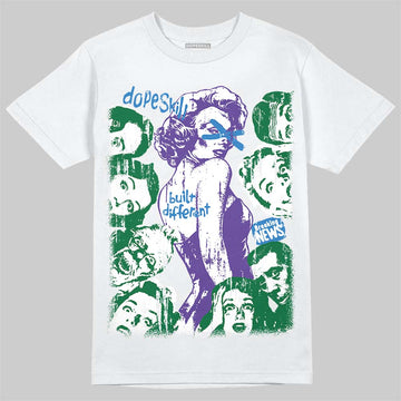 Jordan 12 Bucks DopeSkill T-Shirt Built Different Graphic Streetwear - White