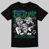 Jordan 12 Bucks DopeSkill T-Shirt Distorted Realms Graphic Streetwear - Black