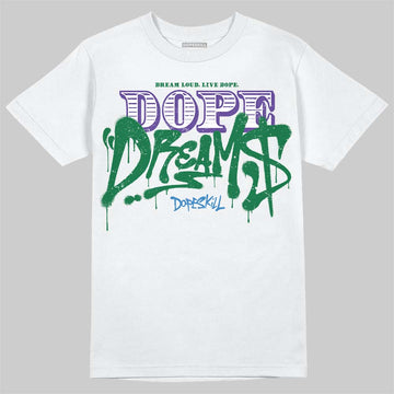 Jordan 12 Bucks DopeSkill T-Shirt Dope Dreams Graphic Streetwear - White