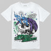 Jordan 12 Bucks DopeSkill T-Shirt Drip Season Graphic Streetwear - White 