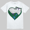 Jordan 12 Bucks DopeSkill T-Shirt Heart Jordan 12 Graphic Streetwear - White