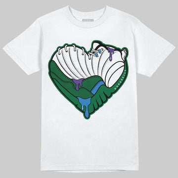 Jordan 12 Bucks DopeSkill T-Shirt Heart Jordan 12 Graphic Streetwear - White