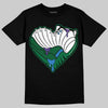 Jordan 12 Bucks DopeSkill T-Shirt Heart Jordan 12 Graphic Streetwear - Black
