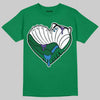Jordan 12 Bucks DopeSkill T-Shirt Heart Jordan 12 Graphic Streetwear - Irish Green