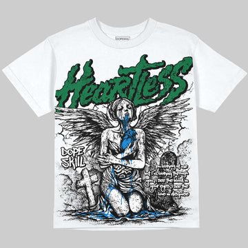 Jordan 12 Bucks DopeSkill Oversize Print T-Shirt Heartless Graphic Streetwear - White