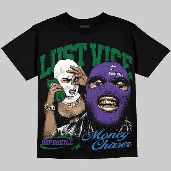 Jordan 12 Bucks DopeSkill Oversize Print T-Shirt Lust Vice Graphic Streetwear - Black