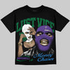 Jordan 12 Bucks DopeSkill Oversize Print T-Shirt Lust Vice Graphic Streetwear - Black