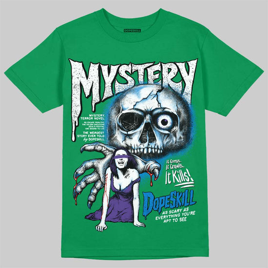 Jordan 12 Bucks DopeSkill T-Shirt Mystery Ghostly Grasp Graphic Streetwear - Irish Green