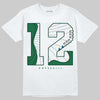 Jordan 12 Bucks DopeSkill T-Shirt No.12 Graphic Streetwear - White