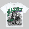 Jordan 12 Bucks DopeSkill Oversize Print T-Shirt No Money No Lust Graphic Streetwear - White