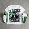 Bucks 12s DopeSkill Oversize Print T-Shirt No Money No Lust Graphic
