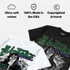 Bucks 12s DopeSkill Oversize Print T-Shirt No Money No Lust Graphic