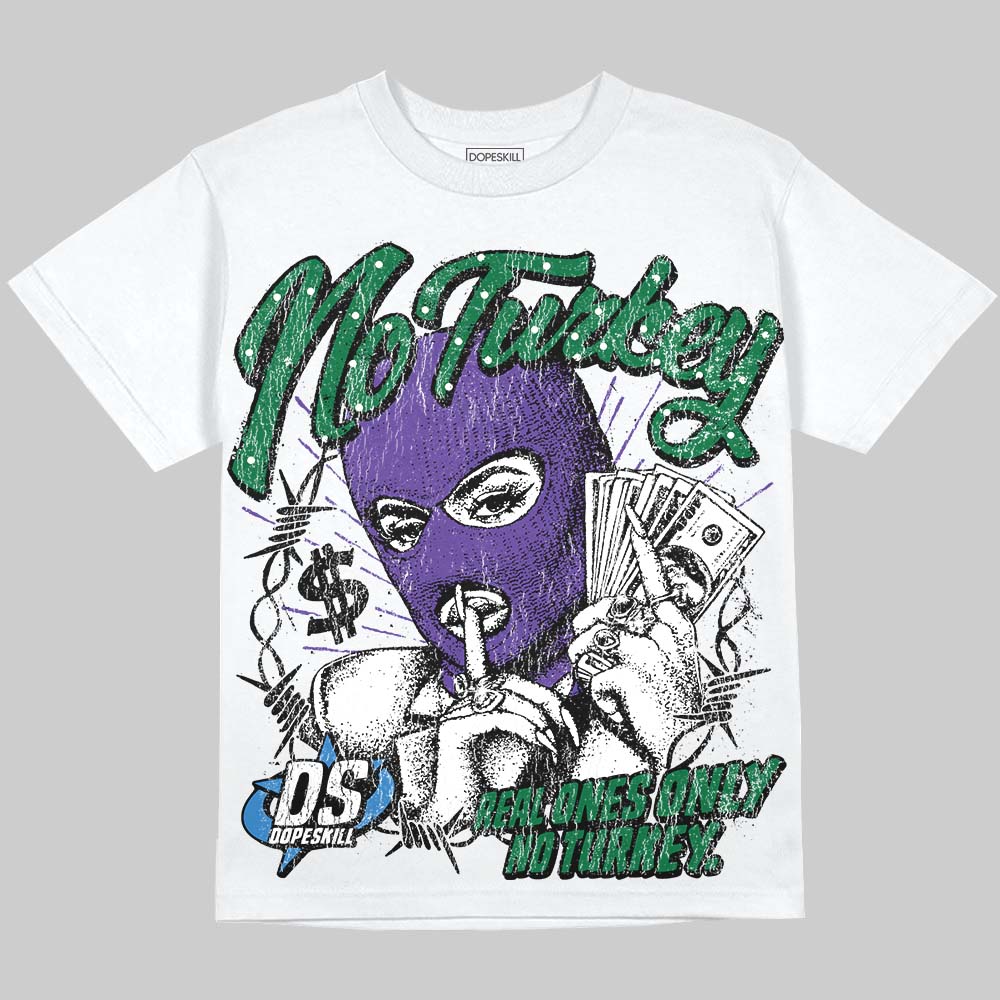 Jordan 12 Bucks DopeSkill Oversize Print T-Shirt No Turkey Graphic Streetwear - White