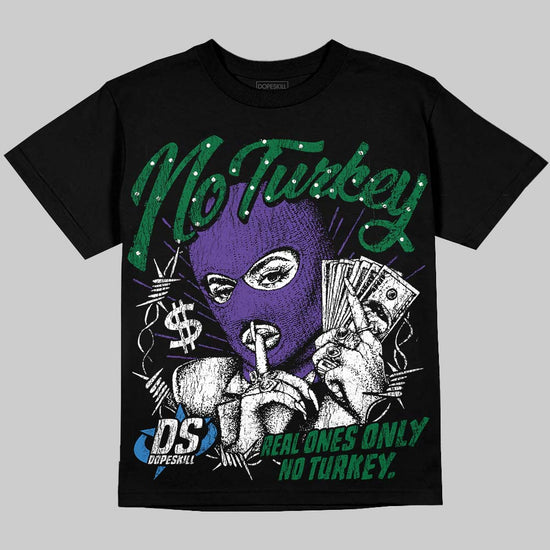 Jordan 12 Bucks DopeSkill Oversize Print T-Shirt No Turkey Graphic Streetwear - Black