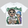 Jordan 12 Bucks DopeSkill Oversize Print T-Shirt Overstack Graphic Streetwear - White