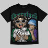 Jordan 12 Bucks DopeSkill Oversize Print T-Shirt Overstack Graphic Streetwear - Black