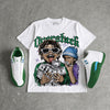 Bucks 12s DopeSkill Oversize Print T-Shirt Overstack Graphic