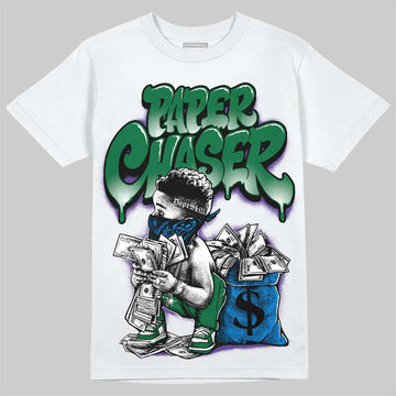 Jordan 12 Bucks DopeSkill T-Shirt Paper Chaser Boy Graphic Streetwear - White