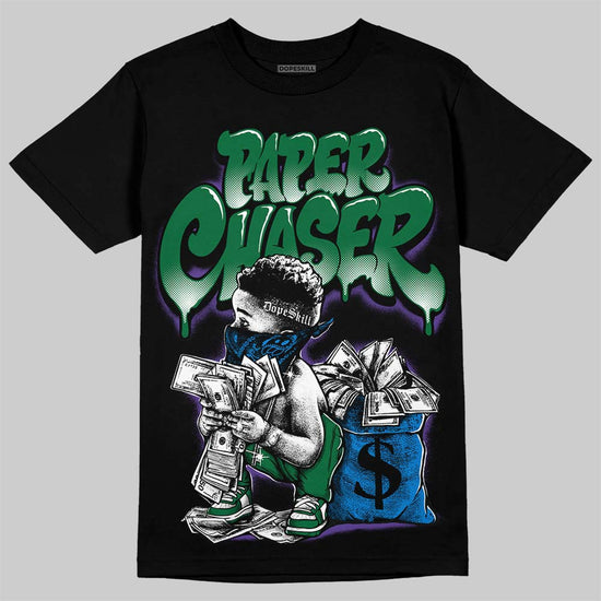 Jordan 12 Bucks DopeSkill T-Shirt Paper Chaser Boy Graphic Streetwear - Black