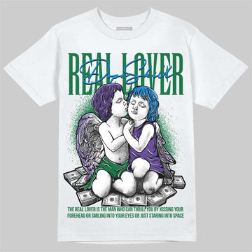 Jordan 12 Bucks DopeSkill T-Shirt Real Lover Graphic Streetwear - White