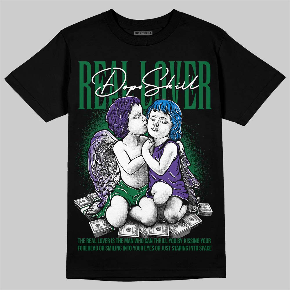 Jordan 12 Bucks DopeSkill T-Shirt Real Lover Graphic Streetwear - Black
