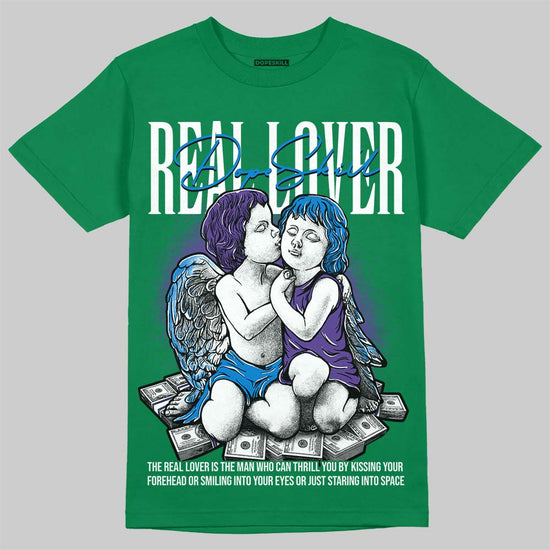 Jordan 12 Bucks DopeSkill T-Shirt Real Lover Graphic Streetwear - Irish Green