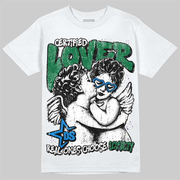 Jordan 12 Bucks DopeSkill T-Shirt Real Ones Choose Loyalty Graphic Streetwear - White