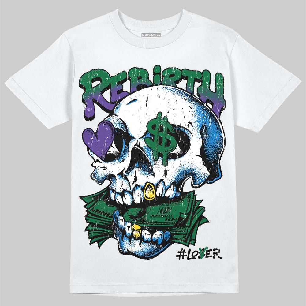 Jordan 12 Bucks DopeSkill T-Shirt Rebirth Graphic Streetwear - White