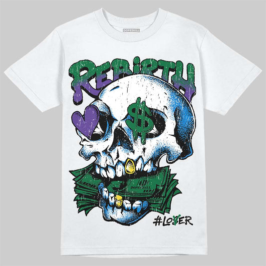 Jordan 12 Bucks DopeSkill T-Shirt Rebirth Graphic Streetwear - White
