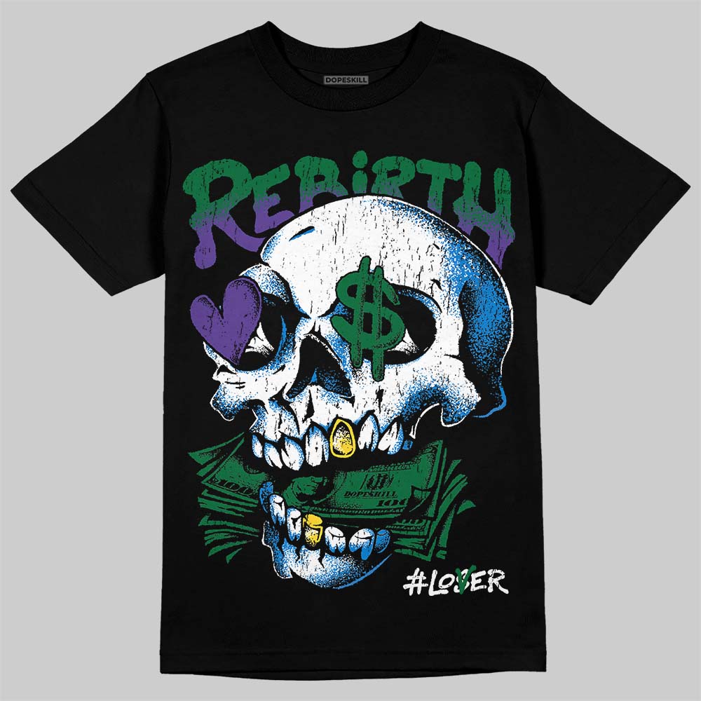 Jordan 12 Bucks DopeSkill T-Shirt Rebirth Graphic Streetwear - Black