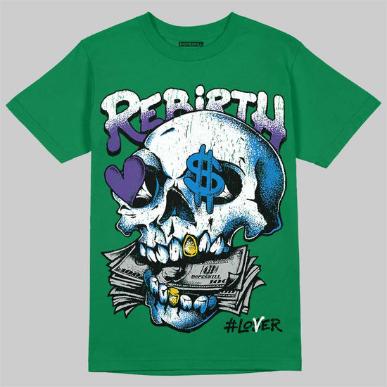 Jordan 12 Bucks DopeSkill T-Shirt Rebirth Graphic Streetwear - Irish Green