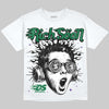 Jordan 12 Bucks DopeSkill Oversize Print T-Shirt Rich Soon Club Graphic Streetwear - White