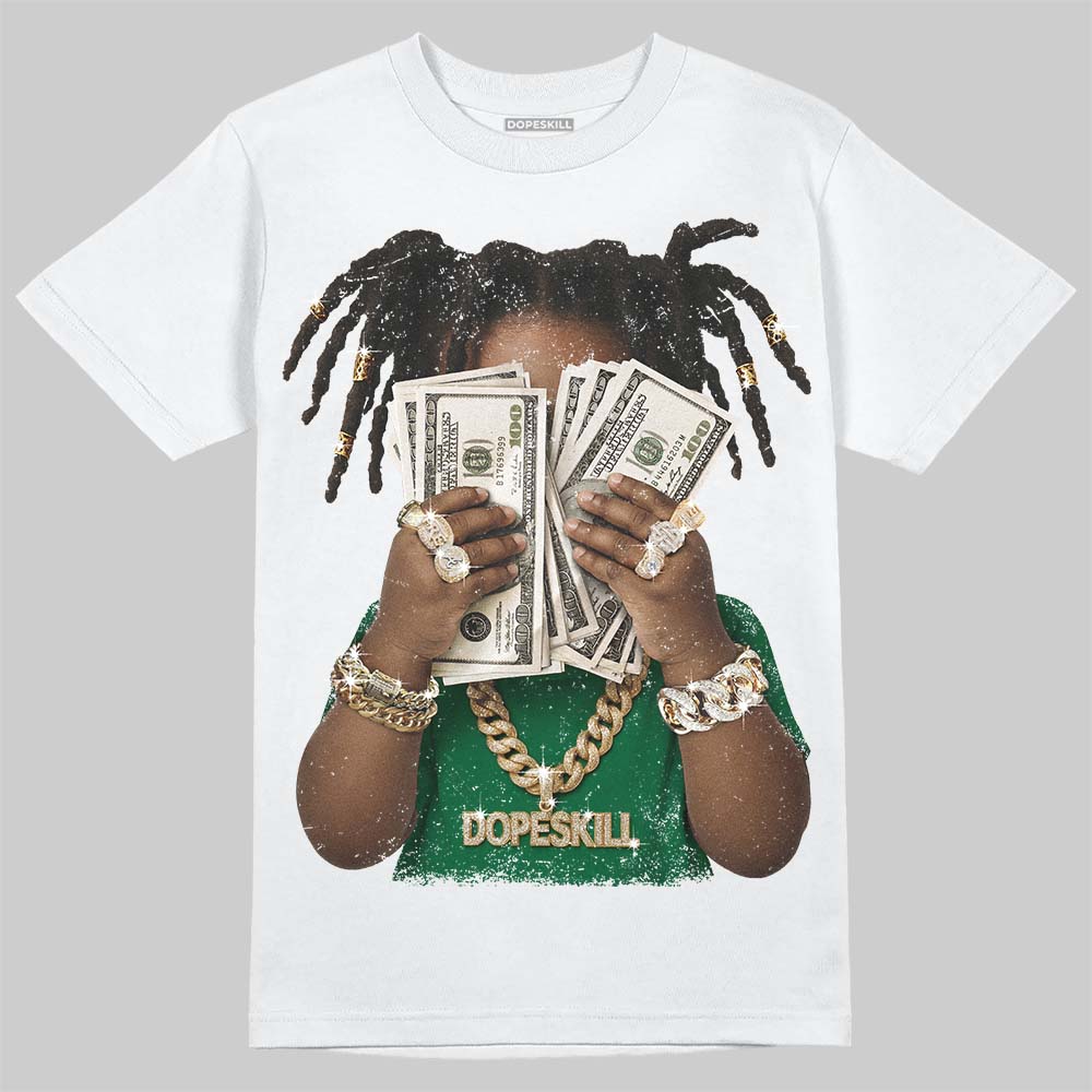 Jordan 12 Bucks DopeSkill T-Shirt Rich Youth Graphic Streetwear - White 