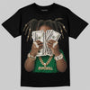 Jordan 12 Bucks DopeSkill T-Shirt Rich Youth Graphic Streetwear - Black